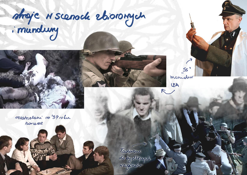 Urszula Szaata - stroje w scenach zbiorowych i mundurach